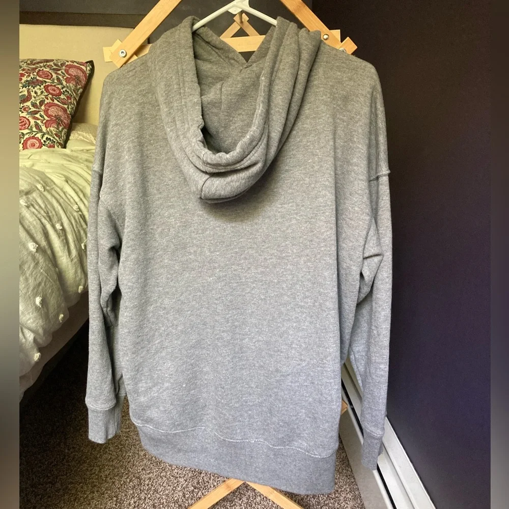 Aerie Gray oversized Hoodie Sweatshirt - Picture 3 of 3